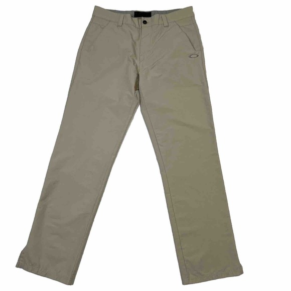 Oakley Other - Oakley Take 2.5 Golf Pants Mens 34W x 34L Khaki Beige Nylon Stretch Actual 34x31